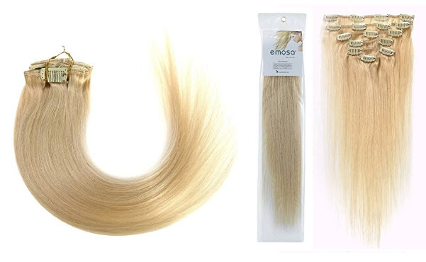 : Real Human Hair Extensions Platinum Blonde Online  prices In Pakistan